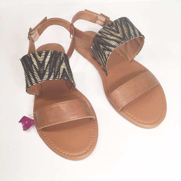rampage sandals black